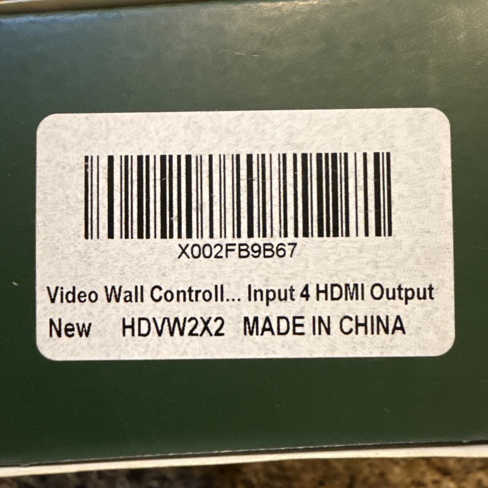 4K 2x2 HDMI Video Wall Controller 1080P TV Wall Processor 4 Screens Stitching