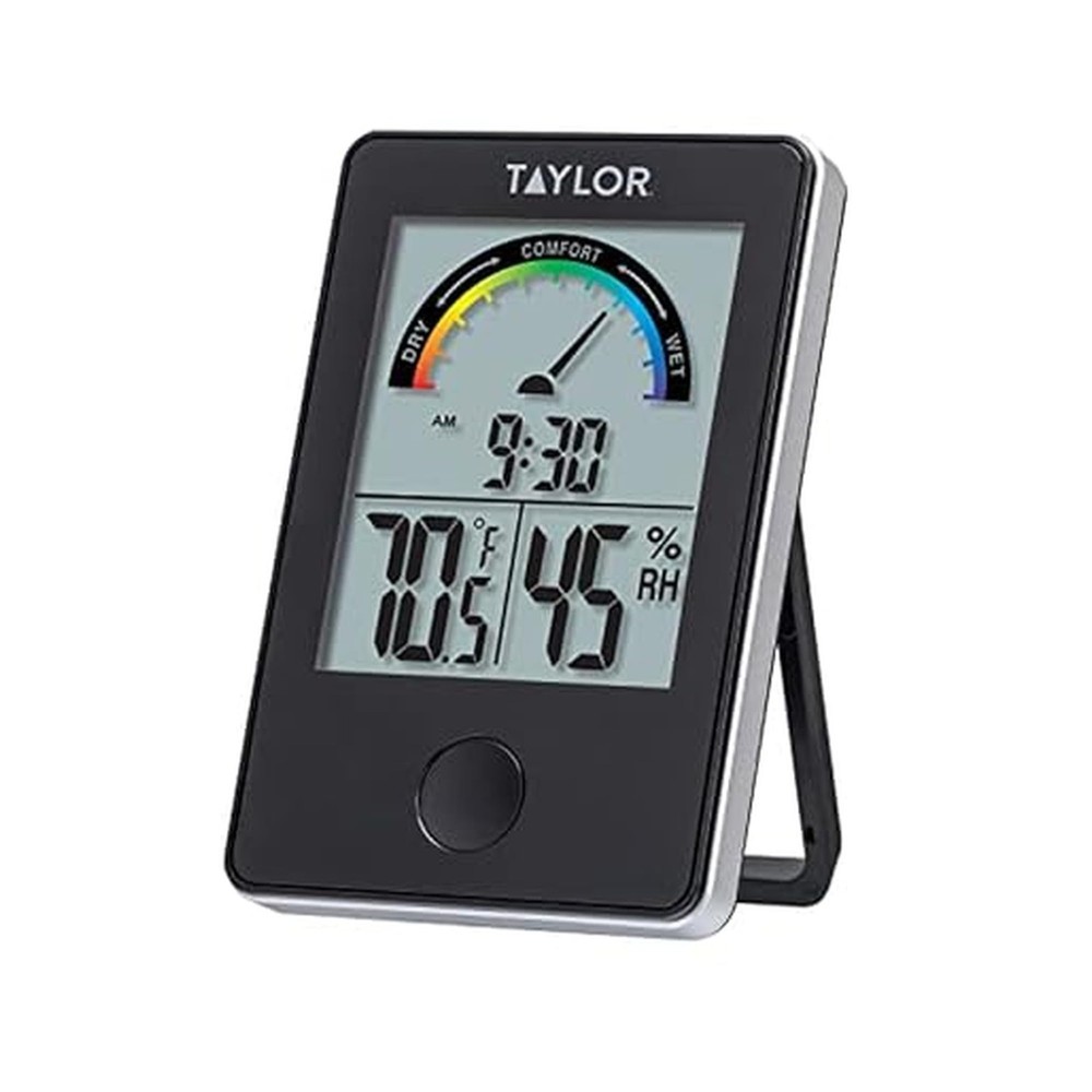 Taylor Digital Wireless Indoor Comfort Level Single Display, Black