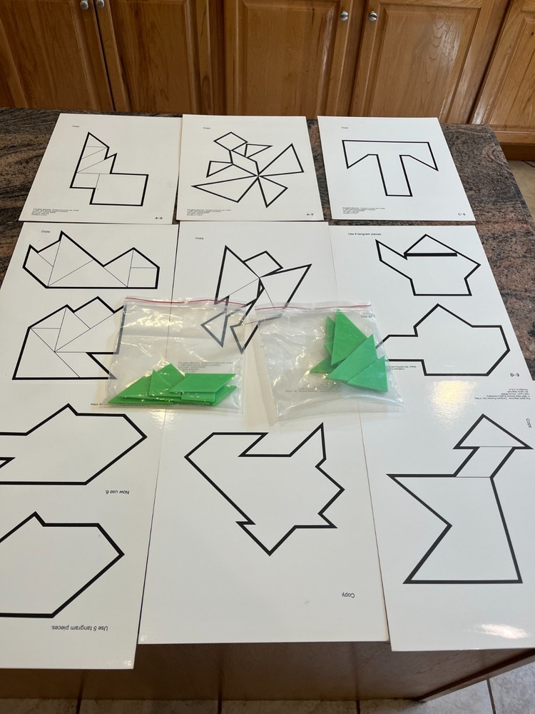 Math Manipulatives Bundle: Base Ten Blocks  Class Set and Tangrams Set