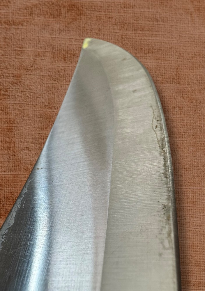 UNBRANDED Stainless Bear Face Design Fixed Blade Brass Eagle Pommel Knife