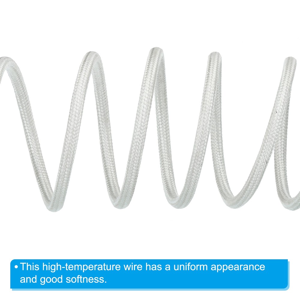 32.8Ft 14 AWG -60-350 Degree Celsius High Temperature Wire Cable White