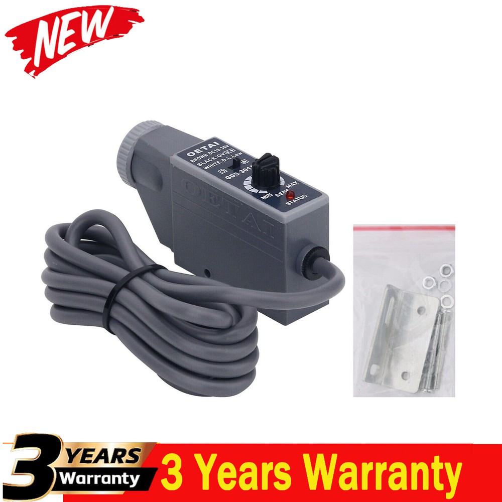 OETAI GDS-3011W Photoelectric Switch Contrast Sensor with White Light Source