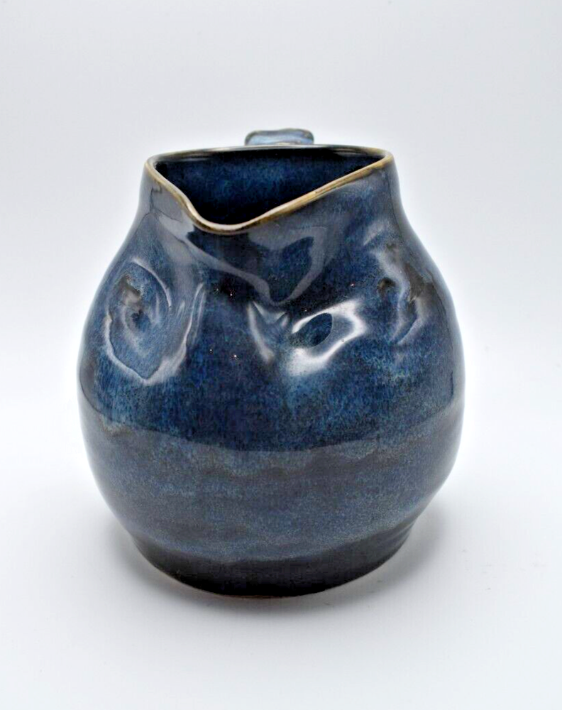Glazed Pottery Pitcher - Signed and Dated by Carrie Dugovic