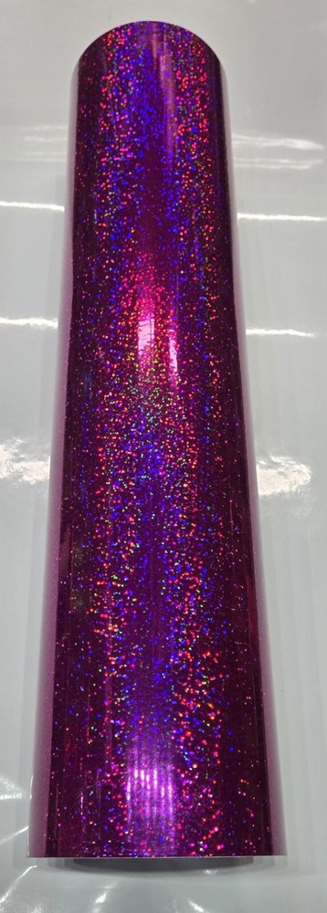 Raspberry Sequins Sign Vinyl 24" x 10 ft