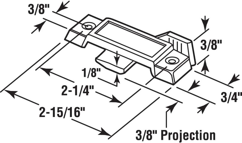 Easy Installation Sash Lock - Weather Resistant for Vertical/Horizontal Windows