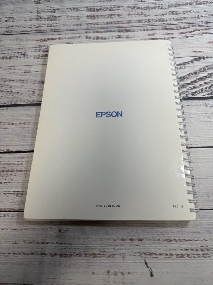 Vintage 1983 Epson FX-80 Dot Matrix Printer Operation Manual-Excellent Condition