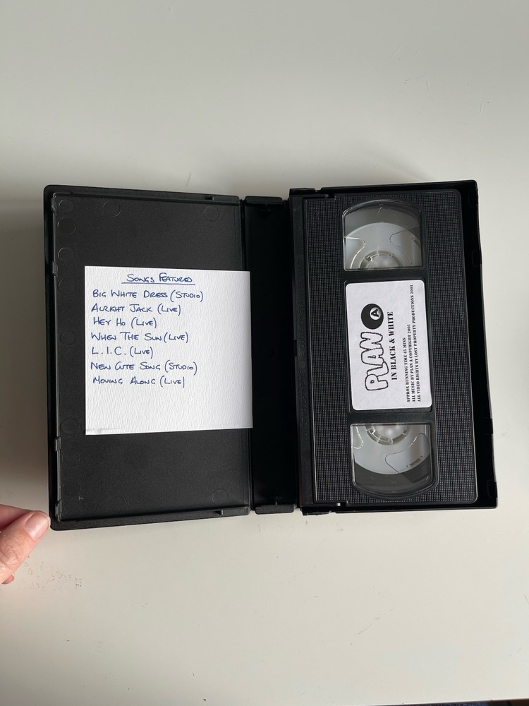 Plan A in Black & White VHS Tape