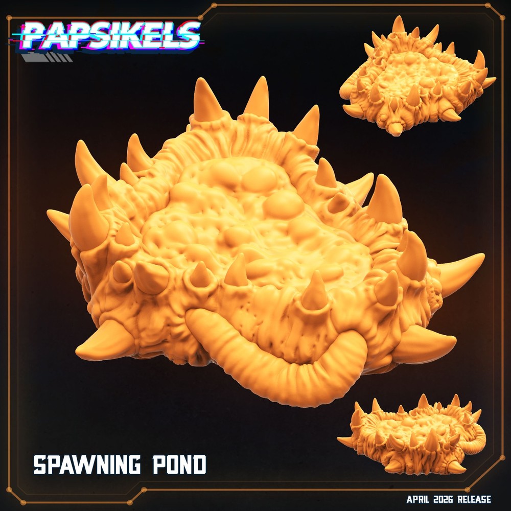 Spawning Pond Alien Terrain Papsikels Resin 28-32mm Sci-Fi Tabletop