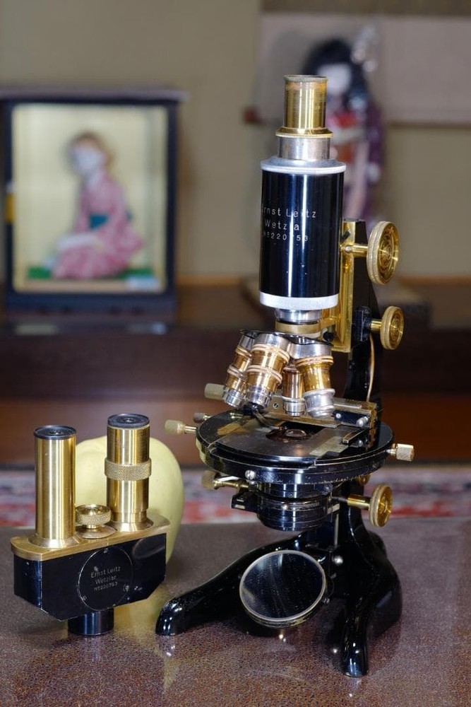 microscope antique collectible Ernst Leitz AABM microscope 1923 Flagship model