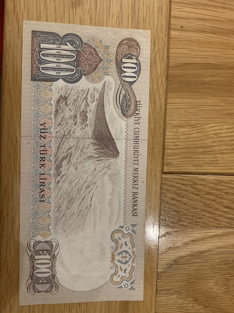 Turkish Lira Banknote (100) 1970