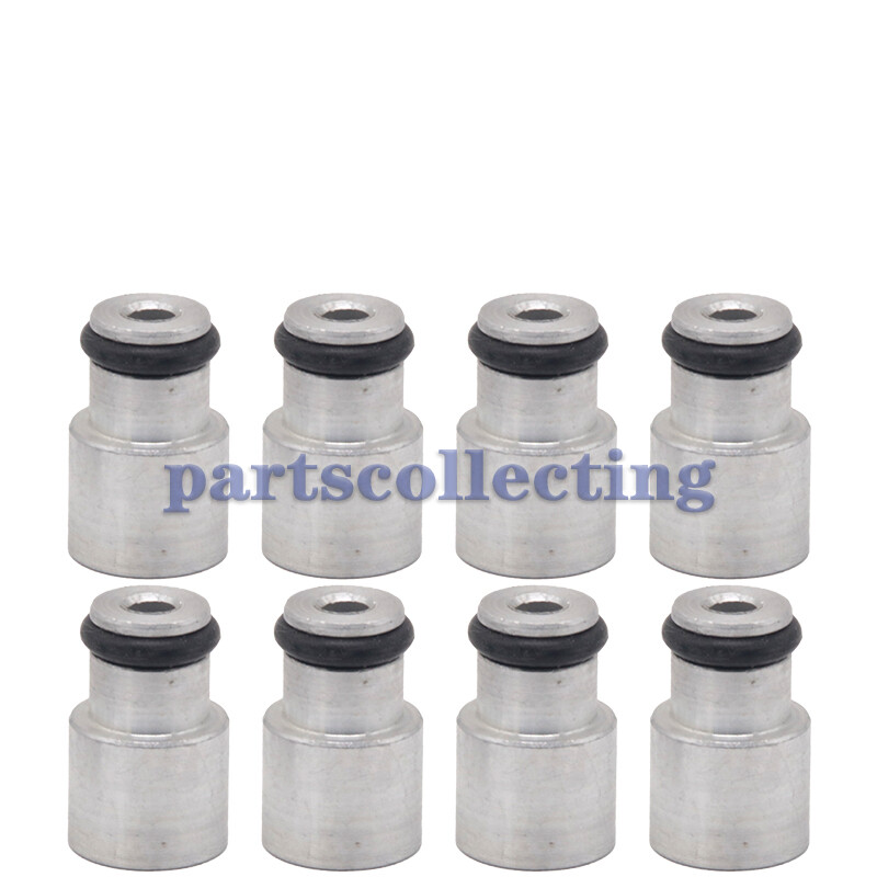 For LS3 / LS7 / LS9 / L76 To LS1 LS2 8PCS Short Fuel Injector Adapter Spacer New