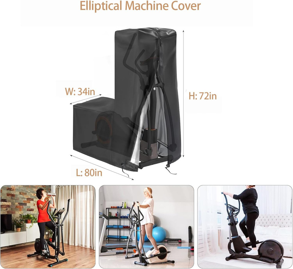 Elliptical Exercise Machine Cover - Dust-Proof & Waterproof Trainer Protective C
