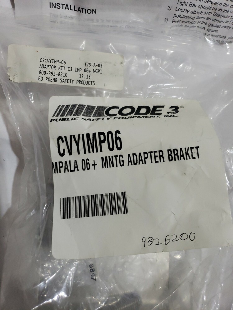 Code 3 Strap Kit for Chevy Impala
