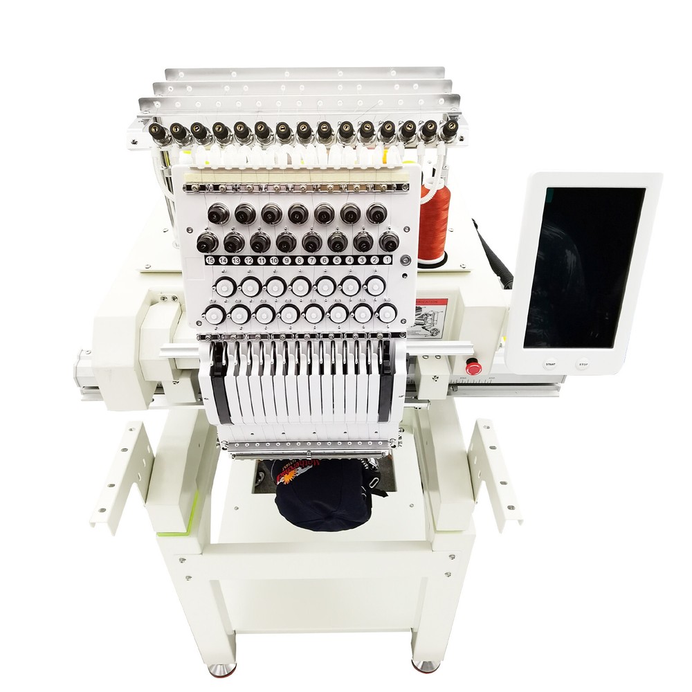 15-Needle Computerized Embroidery Machine 1000SPM Automatic Embroider 110-220V