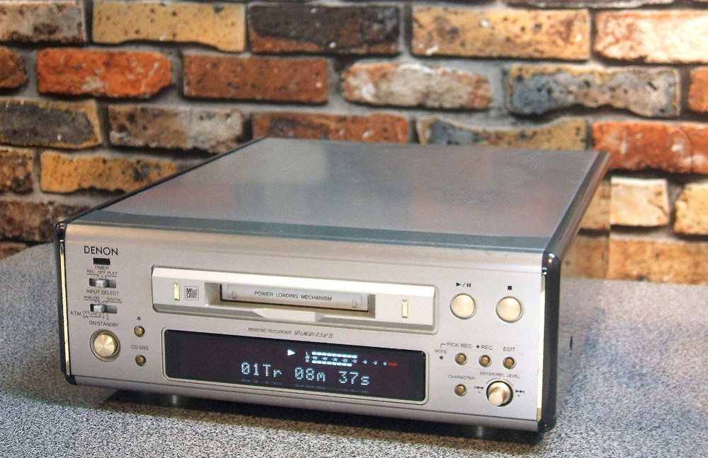 DENON DMD-7.5LII MD Recorder Deck Audio Component Tested Used