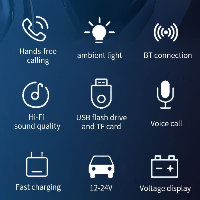 C32 Bluetooth Car FM Transmitter MP3 Player TF Card Slot Car Charger