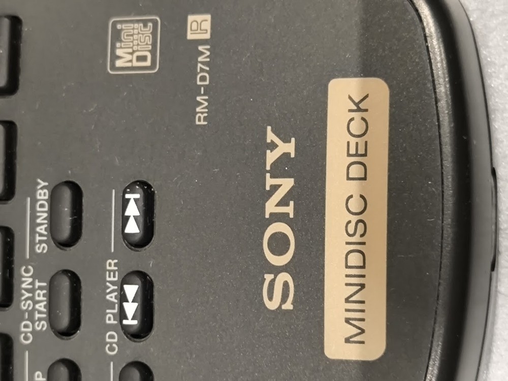 Sony RM-D7M Minidisc Deck Remote - Used, Fully Operational