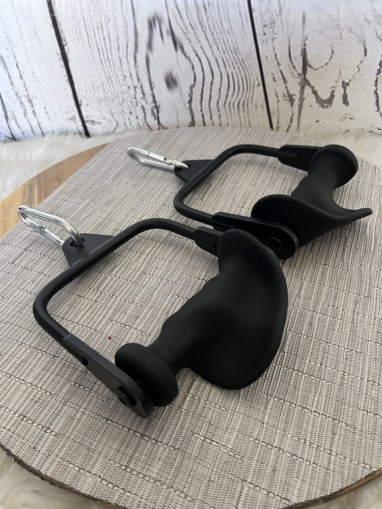 Ergonomic Cable Machine V-Bar / Neutral Grip Handle Attachment (Pair) NEW