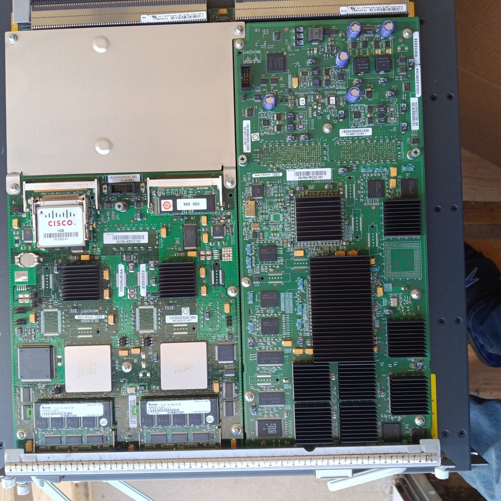 3Set Cisco Catalyst 6500-E Series WS-C6509 Chassis W/ Switch Modules 4024W power