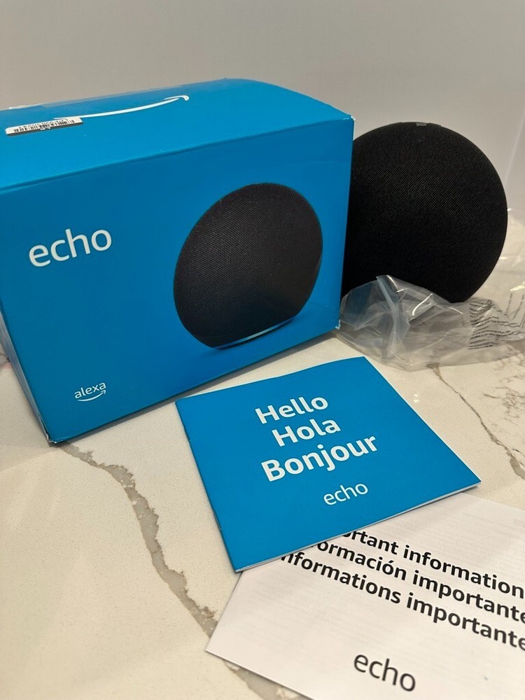 Amazon Echo (4th Gen) - Smart Home Hub with Alexa - Charcoal