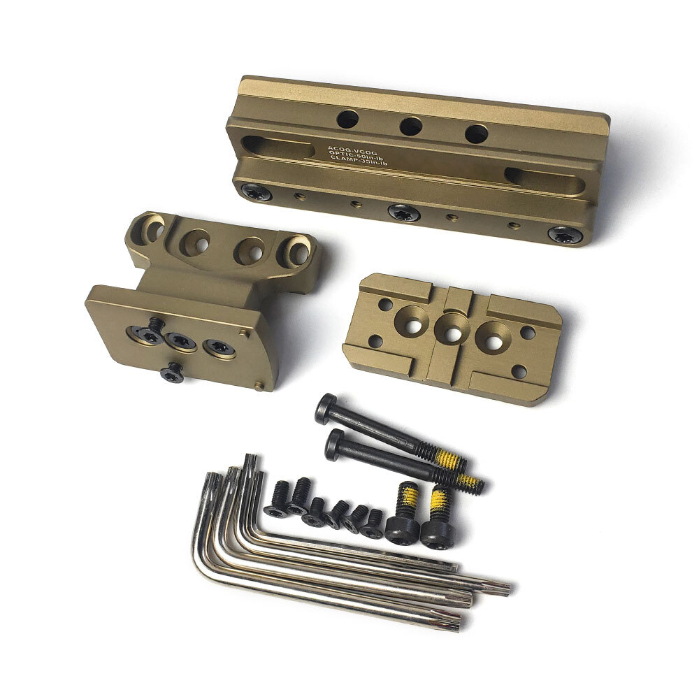 Tactical Fast COG Series Mount For RMR Red Dot Offset Optic Base Adapter Set