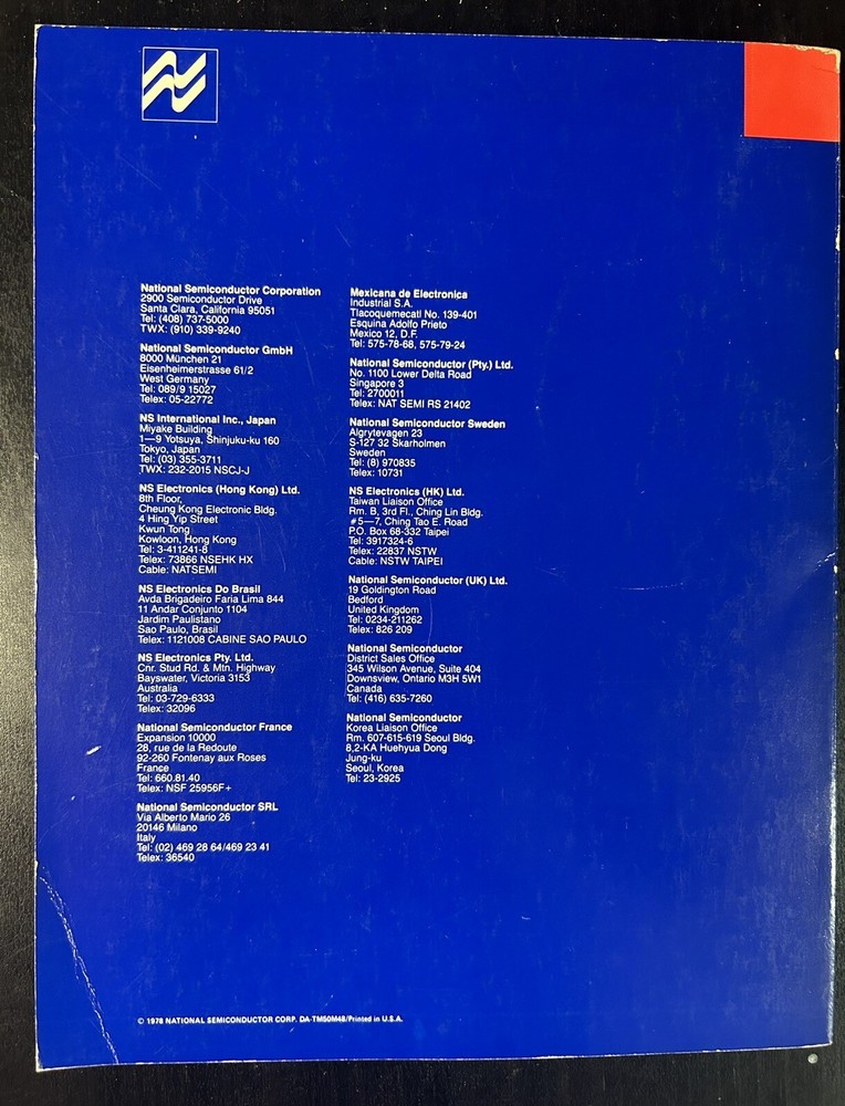 1978 National Semiconductor Memory Applications Handbook