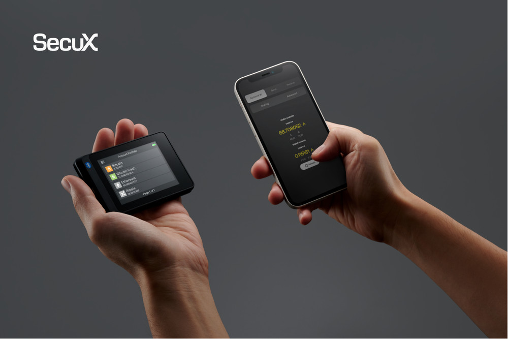 Secux W20 | NEW Crypto Hardware Wallet | USB Port |Bluetooth +Touchscreen