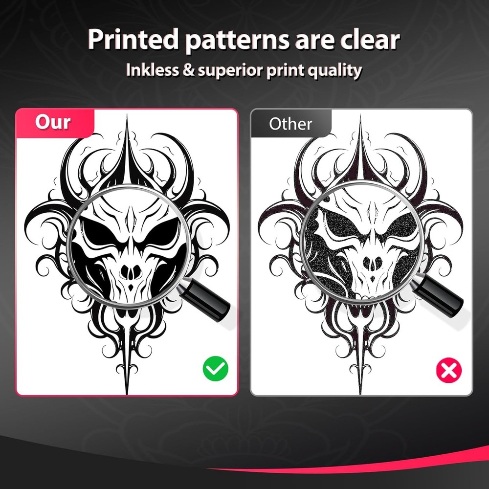 iDPRT Tattoo Stencil Printer,Wireless Thermal Printer with 10pcs Black