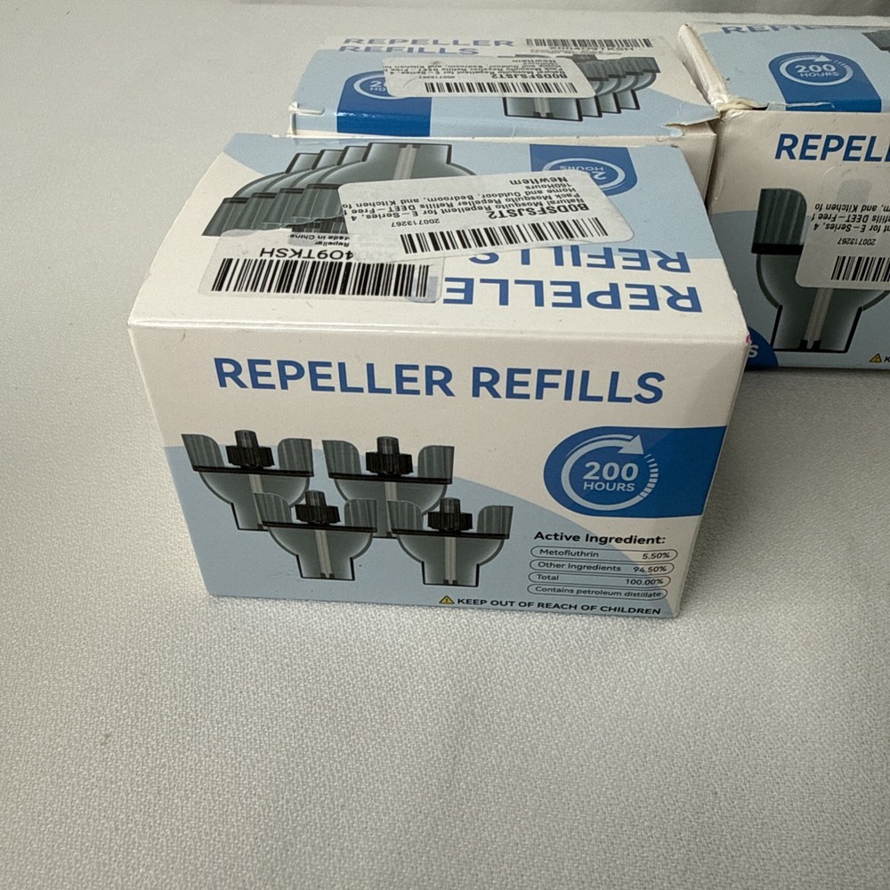 3 Pack (12 PC) Quito Repeller Refills 200 Hours.