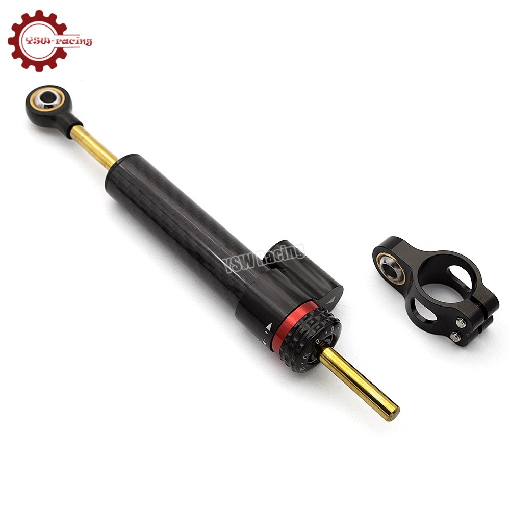 For Kawasaki ZX636 ZX6R 2009-2025 2024 Steering Damper & Bracket Mounting Kit US