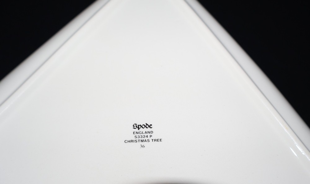 Spode Christmas Tree Large Triangle Serving Tray – 11 3/4” | Made in England