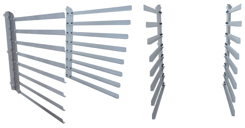 TECHTONGDA 8 Layer Screen Printing Wall Mounted Screen Frame Storage Rack Holder