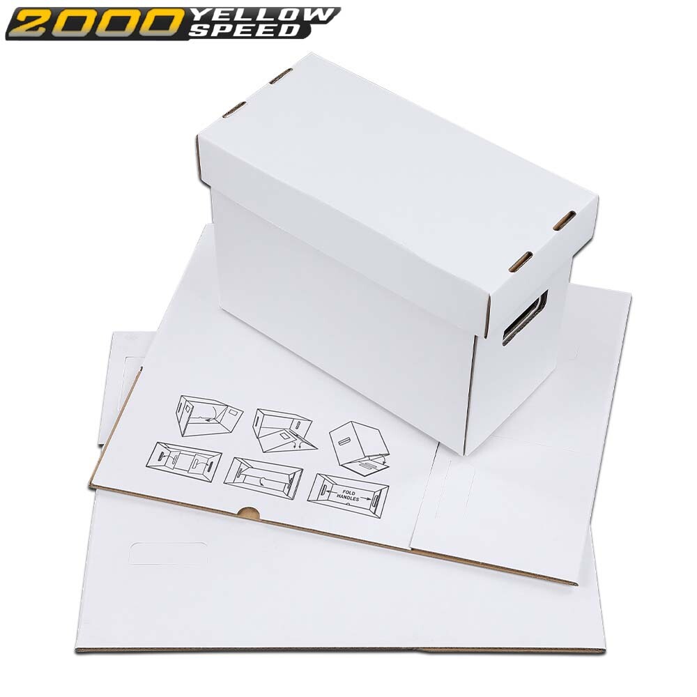 3Pcs Comic Books Storage Boxes Short Holds 150-175 Stackable Durable Archive