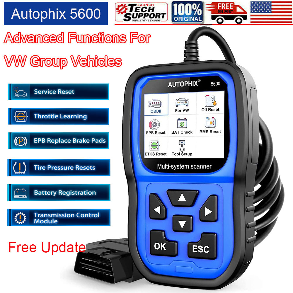 AUTOPHIX 5600 Diagnostic Scan Tool Code OBD2 Scanner ABS EPB TPMS SAS Oil Reset