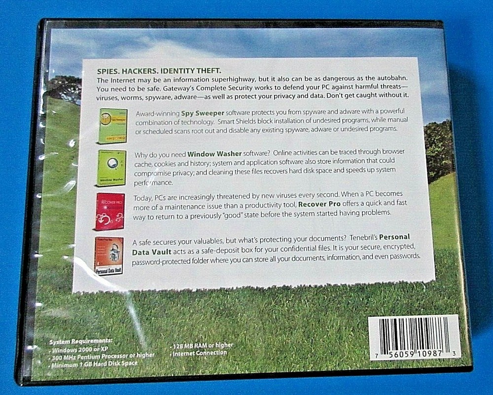 Gateway Complete Security Software Windows 2000 or XP