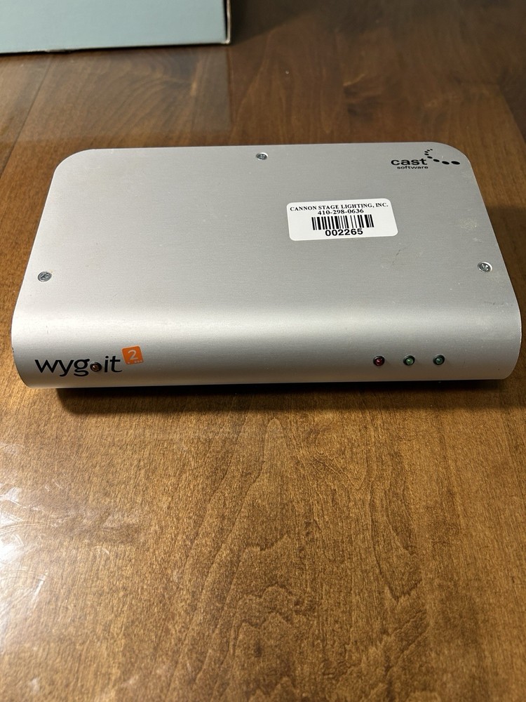 Cast WYSIWYG 2 USB Interface
