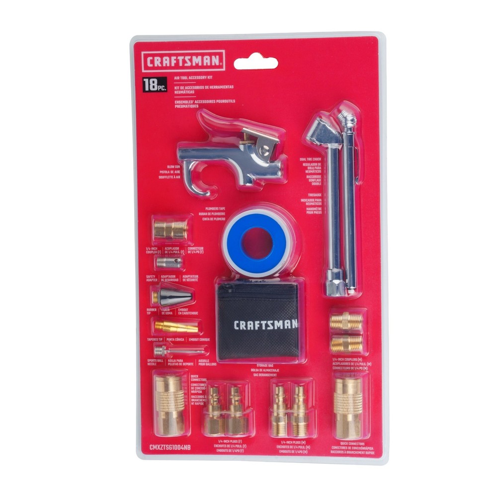 CRAFTSMAN 18-Piece Air Compressor Accessory Kit Pneumatic Tools Set