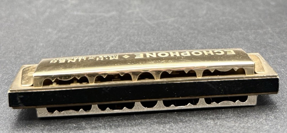 MCM NICE VINTAGE M. HOHNER ECHOPHONE HARMONICA EXCELLENT CONDITION