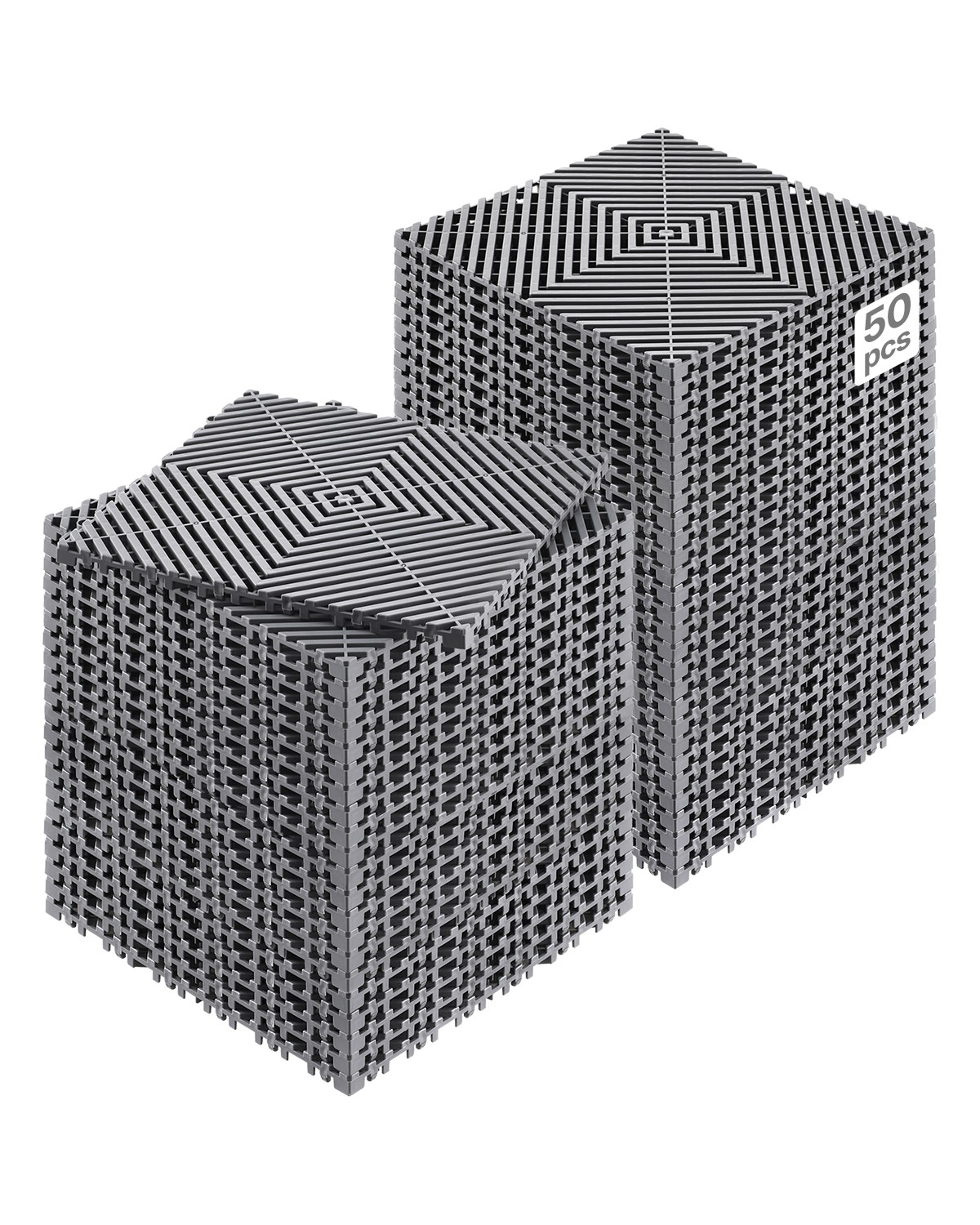 VEVOR Drainage Mat Interlocking Drainage Cushion 12” x 12” Modular Floor Tile