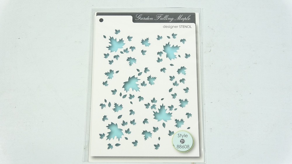 2016 Memory Box Designer Stencil Garden Falling Maple 88608