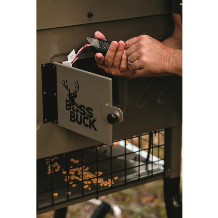 600-lb. Stand & Fill Feeder W/ Solar Panel Large LCD Timer For Easy Visibility