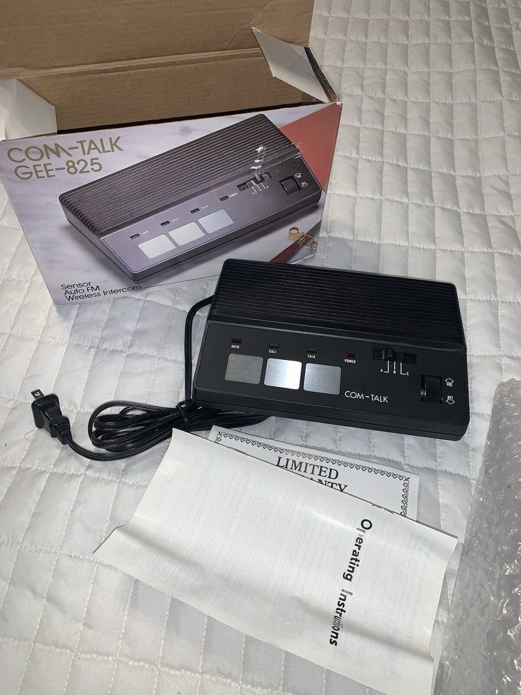 Vtg COM-TALK FM WIreless Intercom Model: GEE-825 - Old Stock Openbox