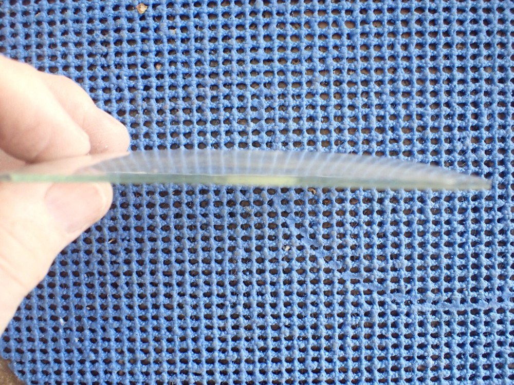 LUX 313 RECTANGULAR CURVED CLOCK GLASS PART B