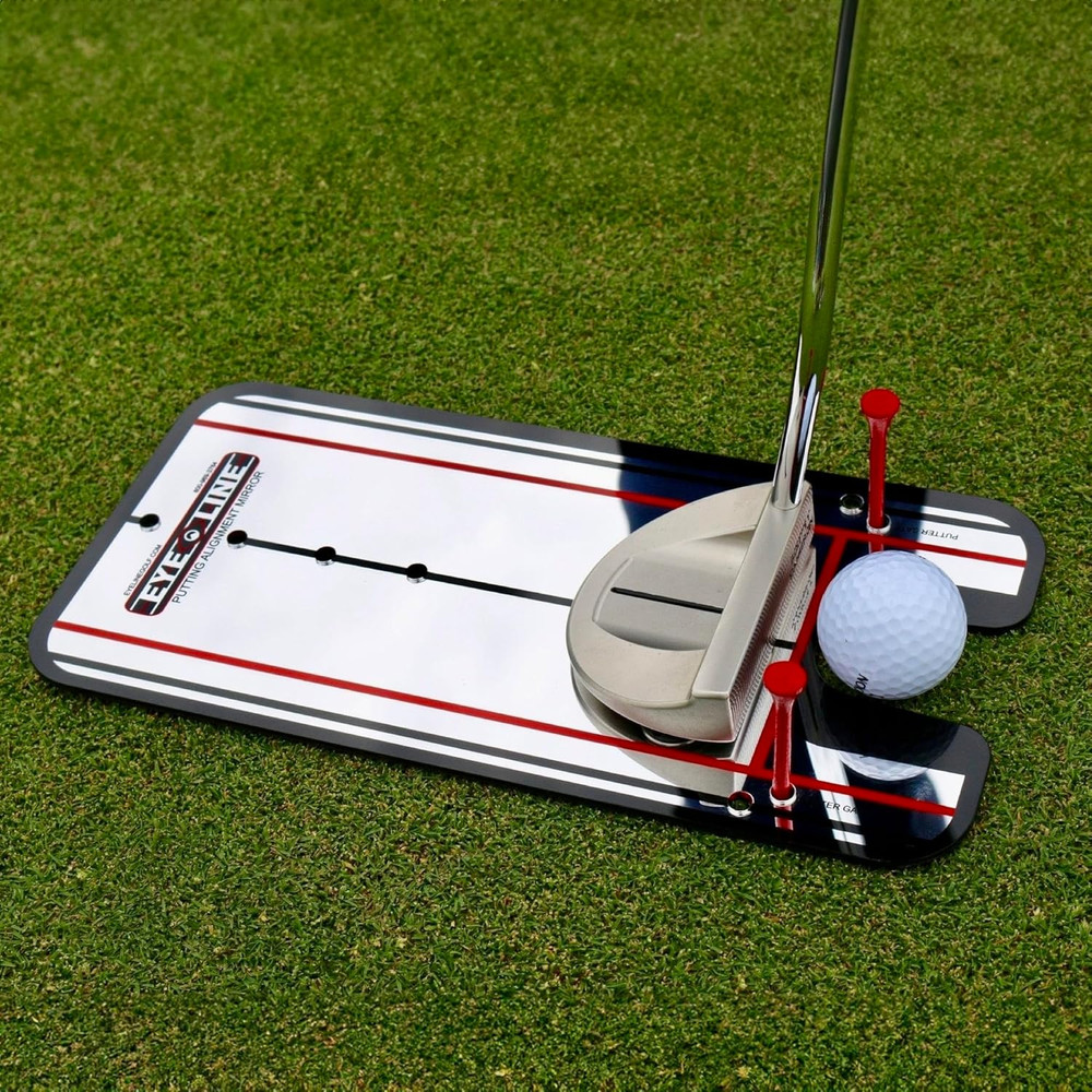 Golf Putting Alignment Mirror Training Aid - Improve Stroke & Accuracy Fast