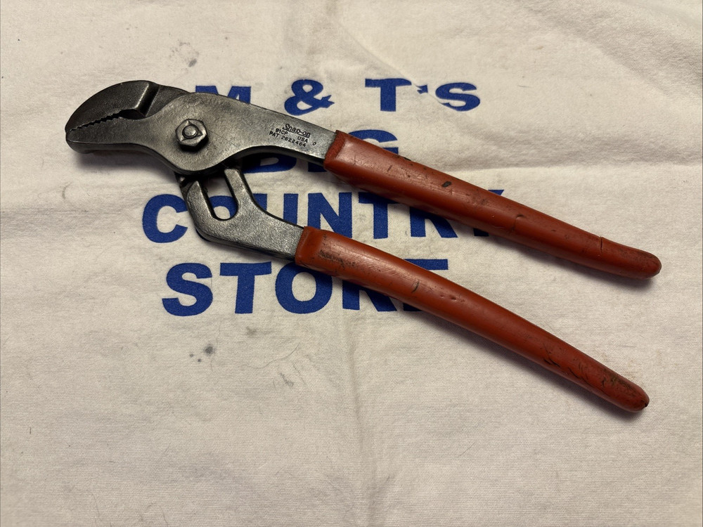 1990 Snap-on Tools USA 9" Adjustable Joint Interlocking Channel Pliers 91CP