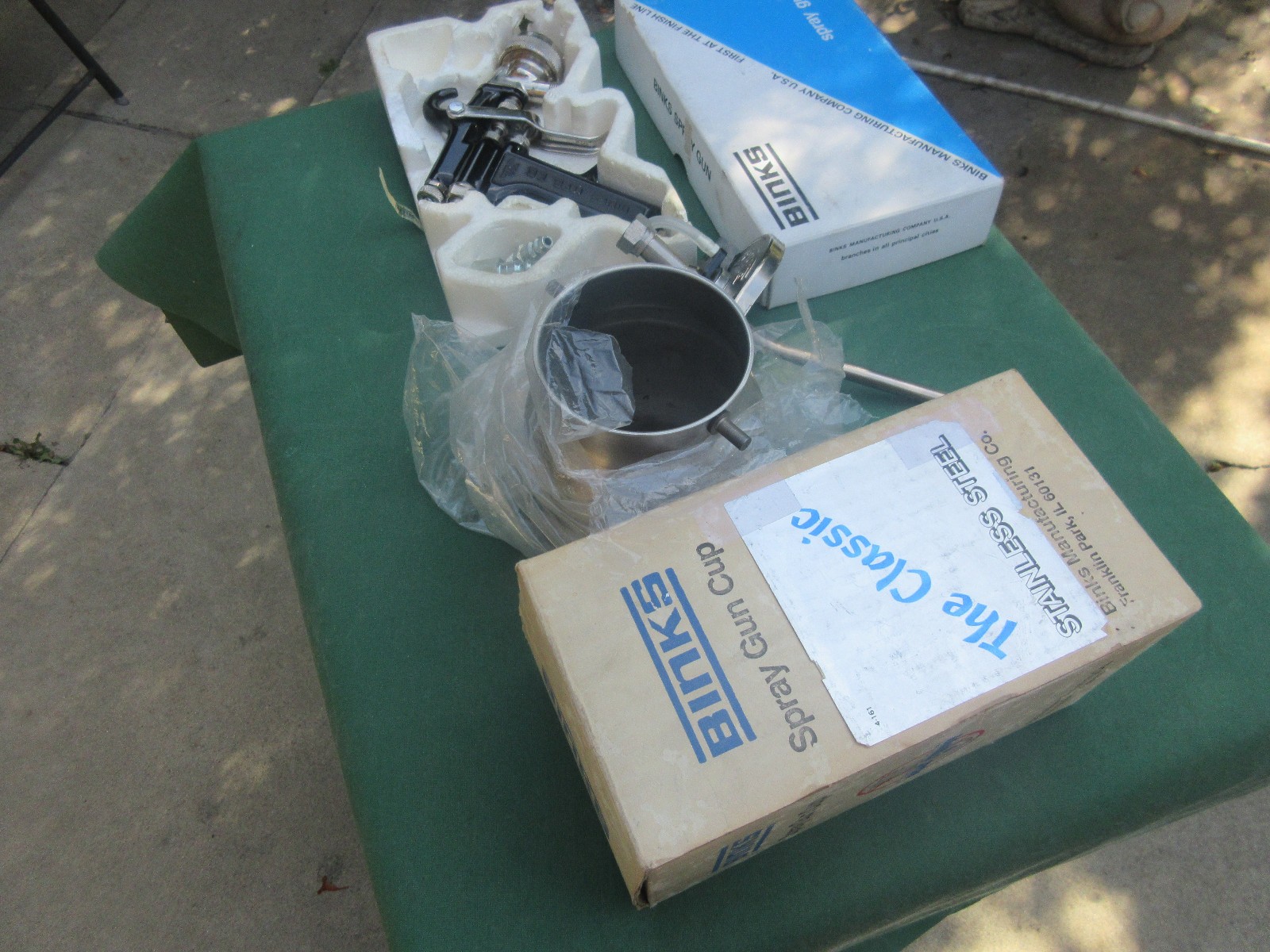 BINKS MODEL No 7 SPRAY GUN - BINKS SPRAY GUN CUP 81-368 1QT STAINLESS STEEL