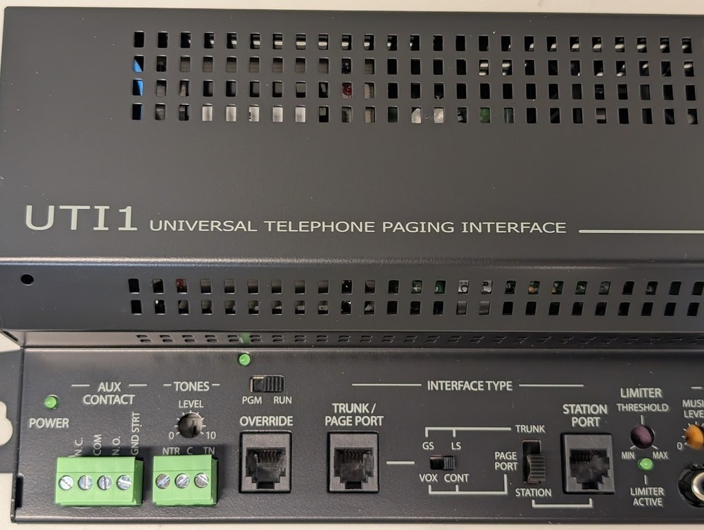 Bogen UTI1 Single Zone Paging Controller New - Open Box