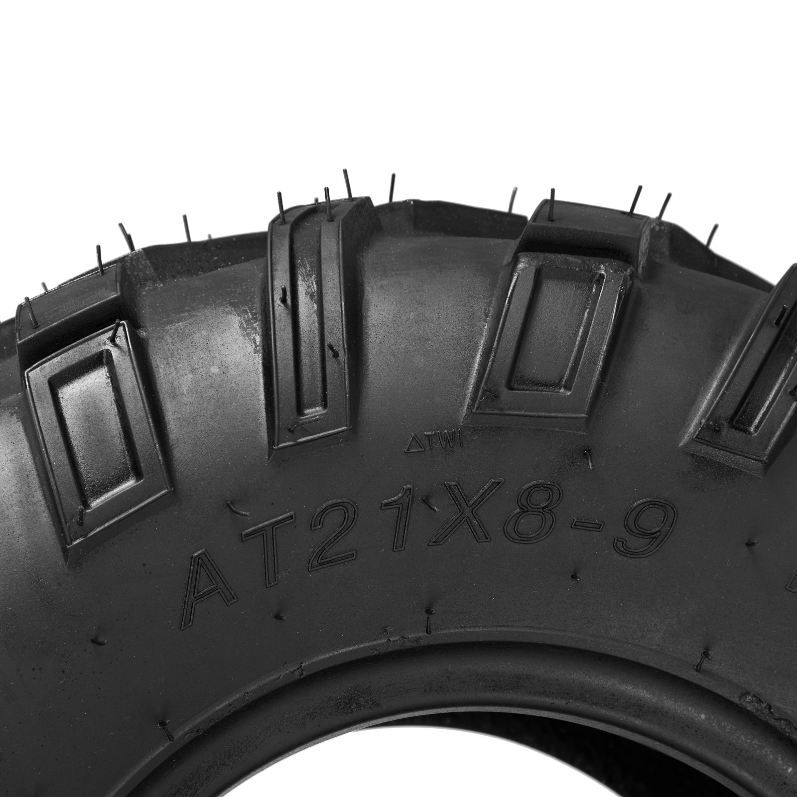Two 21x8-9 ATV UTV Tires All Terrain 4 Ply 21x8x9 Tubeless Black Rubber