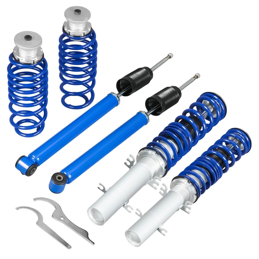 Coilover Suspension Lowering Kit Height Adjustable Shock Absorber Struts Blue