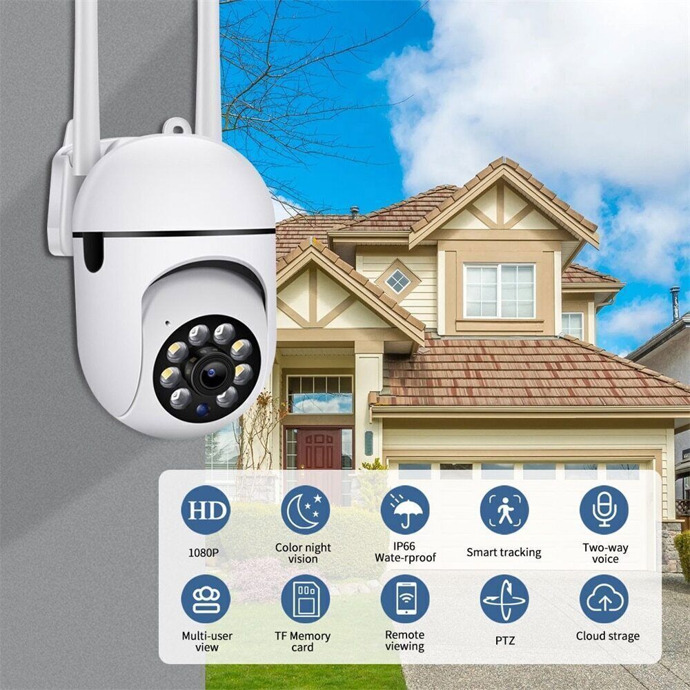 2-Pack Wireless 5G WiFi Security Camera System Smart Outdoor Night Vision 1080P